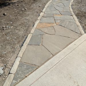Blue Mountain with Two Tone and Tumbled Edger