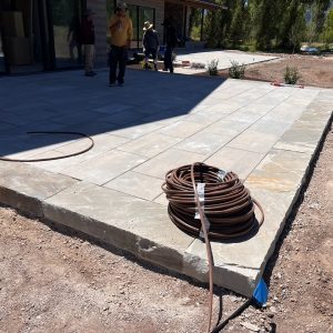 Blue Mountain Treads with Techo-Bloc Pavers