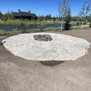 Montana Sandstone Patio and Fire Pit